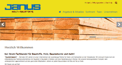 Desktop Screenshot of janus-baustoffe.de